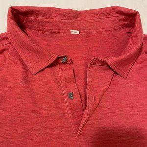 Lululemon red golf polo XL